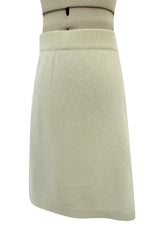 Fantastic 1990s Chanel by Karl Lagerfeld Scottish Cashmere Knit Sweater Skirt