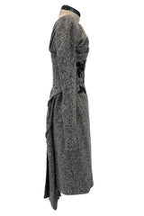 Rare Fall 2007 Christian Dior by John Galliano Runway Look 19 Beaded One Shoulder Dress