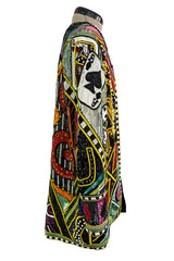 Incredible 1980s Bob Mackie Main Label Fully Sequin & Beaded Oversized Casino Themed Jacket