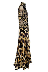 Gorgeous Spring 2011 Givenchy by Riccardo Tisci Runway Look 40 Cut Out Silk & Net Leopard Dress