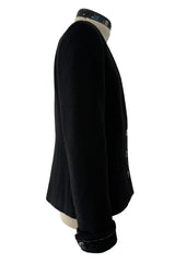Fall 2015 Chanel by Karl Lagerfeld Brasserie Gabrielle Runway Look 89 Black Tweed Jacket