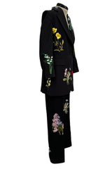 Prettiest Resort 2016 Stella McCartney Look 8 Crisply Tailored Jacket & Pant Suit w Floral Embroidery