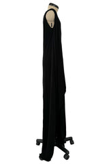 Easy to Wear Fall 2012 Givenchy by Riccardo Tisci One Shoulder Fluid Black Jersey Caftan Dress