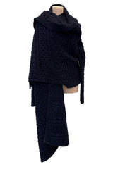 Fall 2006 Alexander McQueen 'The Widows of Culloden' Convertible Cashmere Wool Sweater Cardigan Jacket