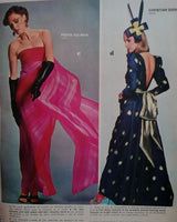 Christian Dior Spring 1979 Backless Gold & Black Dress
