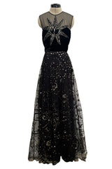 Pre-Fall 2018 Christian Dior by Maria Grazia Chiuri Look 60 Sequin & Bead Sun & Stars Dress