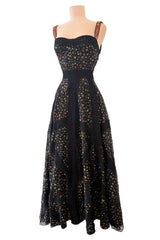 Fabulous Resort 2018 Christian Dior by Maria Grazia Chiuri Floral Print & Lace Dress w Beaded Straps