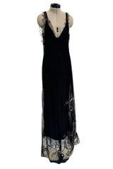 Prettiest Fall 2006 Christian Dior by John Galliano Black Silk & Net Dress w Beaded Detail
