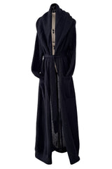 Fall 2023 Saint Laurent by Anthony Vaccarello Mens Runway Look 13 Long Super Soft Knit Coat