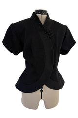 Incredible Spring 1999 Christian Dior by John Galliano Black Crop Jacket