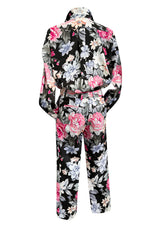 Well Documented Resort 2012 Celine by Phoebe Philo Floral Top or Jacket & Cropped Pant Suit