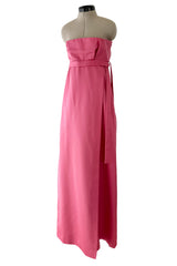Pre-Fall 2023 Christian Dior by Maria Grazia Chiuri Runway Look 56 Pink Strapless Dress