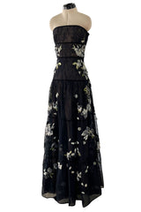 Spring 2012 Valentino Net & Floral Strapless Runway Dress by Maria Grazia Chiuri & Pierpaolo Piccioli