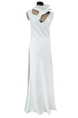 Fabulous Resort 2017 Celine by Phoebe Philo Look 2 Runway Cut Out Palest Green Crepe Dress