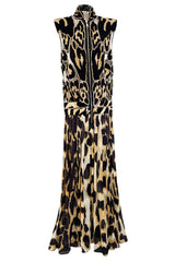 Gorgeous Spring 2011 Givenchy by Riccardo Tisci Runway Look 40 Cut Out Silk & Net Leopard Dress
