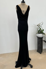 Alexander McQueen 2007 Bias Cut Silk Backless Draped Dress