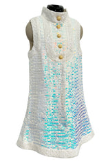 Spring 2012 Chanel by Karl Lagerfeld Runway Look 39 Sequin Mini Dress
