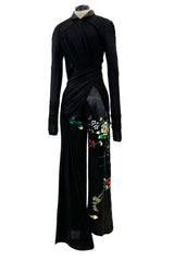 Masterpiece Fall 2001 Jean Paul Gaultier Runway Haute Couture Beaded & Embroidered Pant w Silk Jersey Top Set