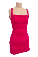 Spring 1990 Giorgio di Sant Angelo Pink Stretch Bodysuit & Skirt