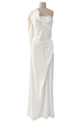 Incredible Spring 2015 Vivienne Westwood Ivory Corset Dress w Draped Multiway Extended Panels