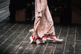 Fall 2016 Valentino by Pierpaolo Piccioli & Maria Grazia Chiuri Runway Look 26 Dusty Pink Printed Silk Dress
