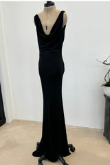 Alexander McQueen 2007 Bias Cut Silk Backless Draped Dress