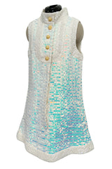 Spring 2012 Chanel by Karl Lagerfeld Runway Look 39 Sequin Mini Dress