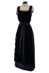 Exceptional Pre-Fall 2015 Chanel by Karl Lagerfeld Runway Look 83 Metiers d'Art Black Lace Dress