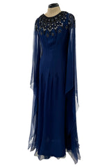 Cruise 2009 Christian Dior by John Galliano Beaded Silk Chiffon Caftan Dress