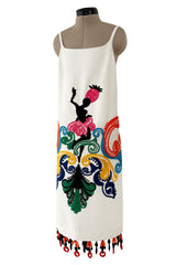 Exceptional Spring 2011 Prada Runway & Ad Campaign Embroidered White Dress