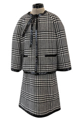 Gorgeous Fall 2008 Christian Dior by John Galliano Runway Look 22 Houndstooth Suit