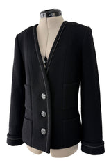 Fall 2015 Chanel by Karl Lagerfeld Brasserie Gabrielle Runway Look 89 Black Tweed Jacket