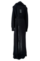 Fall 2023 Saint Laurent by Anthony Vaccarello Mens Runway Look 13 Long Super Soft Knit Coat