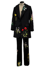 Prettiest Resort 2016 Stella McCartney Look 8 Crisply Tailored Jacket & Pant Suit w Floral Embroidery
