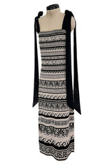 Easy to Wear Cruise 2018 Chanel by Karl Lagerfeld Look 13 Knit Sheath Dress w Tie Shoulders