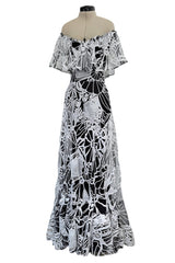 Resort 2017 Valentino by Pierpaolo Piccioli & Maria Grazia Chiuri Collection Look 70 Black Net & White Embroidery Dress