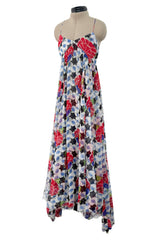 Spectacular Cruise 2015 Chanel by Karl Lagerfeld Runway Look 51 Silk Chiffon Floral Dress