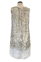 Gorgeous Resort 2013 Oscar de la Renta Runway Look 13 Gold Silver & Ivory Sequin Dress