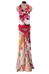 Amazing Spring 2012 Emilio Pucci by Peter Dundas Runway Look 12 Pucci Print Silk Top & Skirt Set