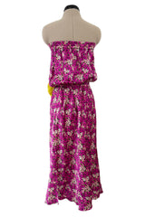 Prettiest Resort 2010 Lanvin by Alber Elbaz Look 39 Version Pink Floral Silk Strapless Dress