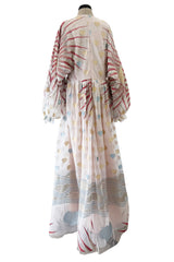 Spectacular Spring 2017 Sandra Mansour Metallic Sun & Heart Pale Pink Net Dress