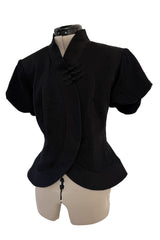 Incredible Spring 1999 Christian Dior by John Galliano Black Crop Jacket