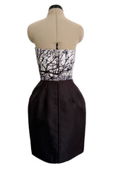 Superb Fall 2013 Mary Katrantzou Runway Print From Look 7 Strapless Bubble Skirt Mini Dress