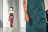 Spring 2016 Maison Margiela by John Galliano Runway Look 32 Strapless Painted Dress