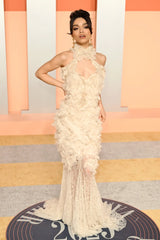 2011 Alexander McQueen by Sarah Burton Intricate Lace & Silk Chiffon Ivory Dress