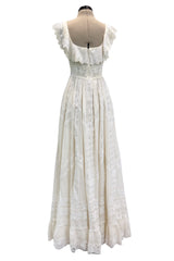 Romantic Resort 2015 Valentino by Pierpaolo & Piccioli & Maria Grazia Chiuri Cotton Embroidered Dress w Flower Belt