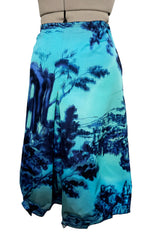 Prettiest Fall 2004 Prada Blue Version of the Runway & Ad Campaign Skirt w Gathered Bottom
