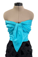 Fall 1984 Givenchy by Hubert de Givenchy Haute Couture Runway Sample Strapless Dress