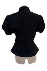 Incredible Spring 1999 Christian Dior by John Galliano Black Crop Jacket