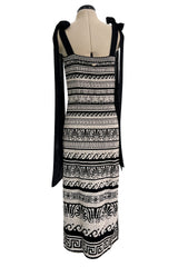 Easy to Wear Cruise 2018 Chanel by Karl Lagerfeld Look 13 Knit Sheath Dress w Tie Shoulders